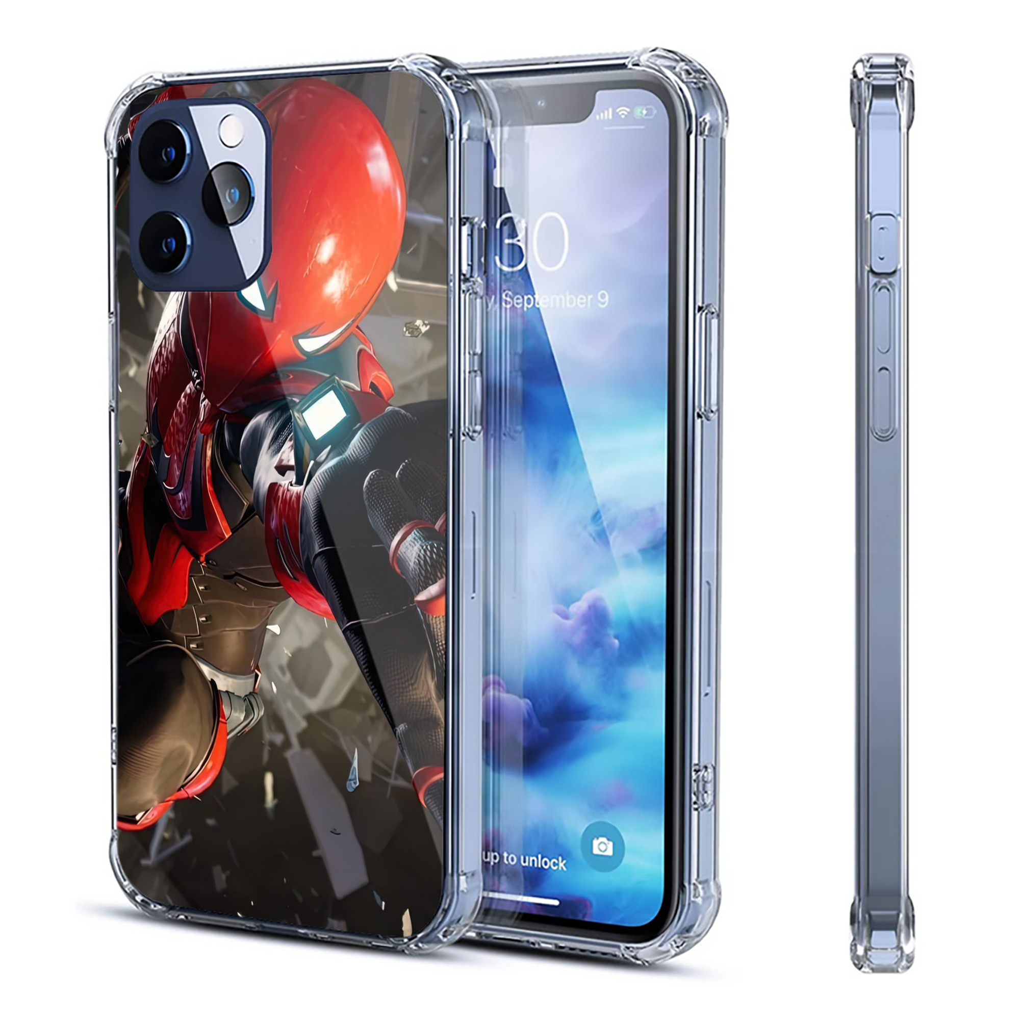 （画像用） Spider Man スパイダーマン 【iPhone 12シリーズ対応】透明スマホケース（クリアソフトケース）